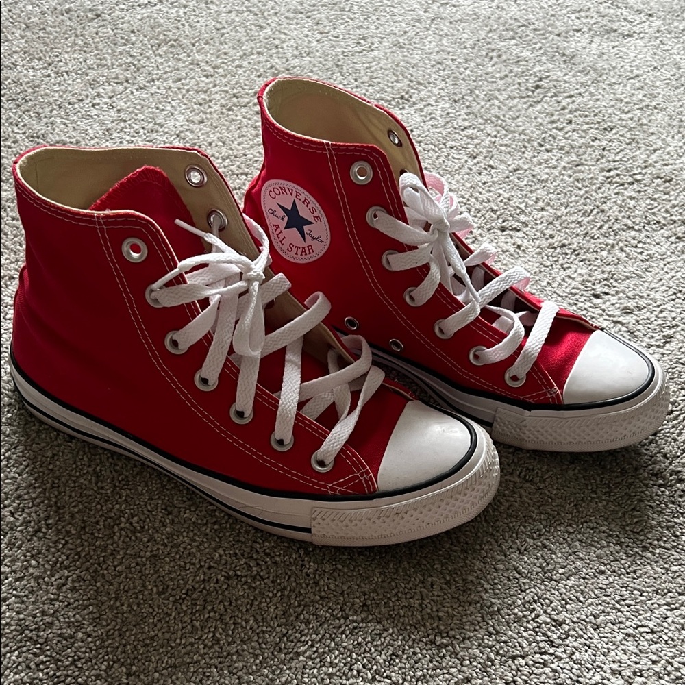 Converse Classic Red High-Top Sneakers